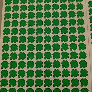 90s shamrock St. Patty's day reward stickers 4 full sheets 3 partial